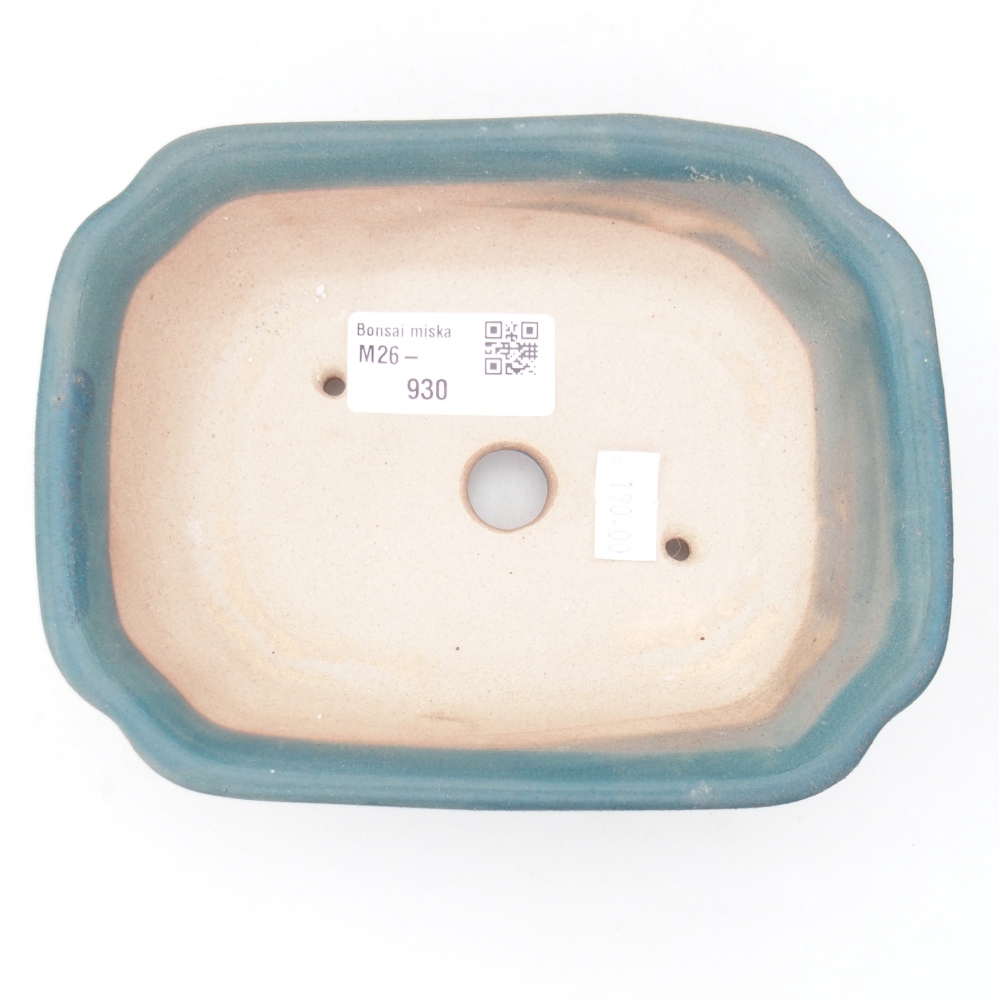 Ciotola per bonsai in ceramica 15,5 x 12 x 4,5 cm, colore blu