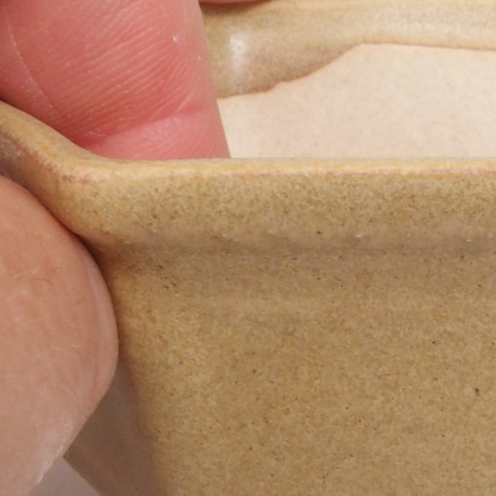 Ciotola per mini bonsai 8 x 7 x 4 cm, marrone