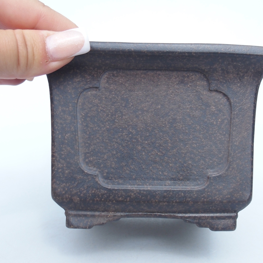 Ciotola 12 x 12 x 9 cm marrone ocra