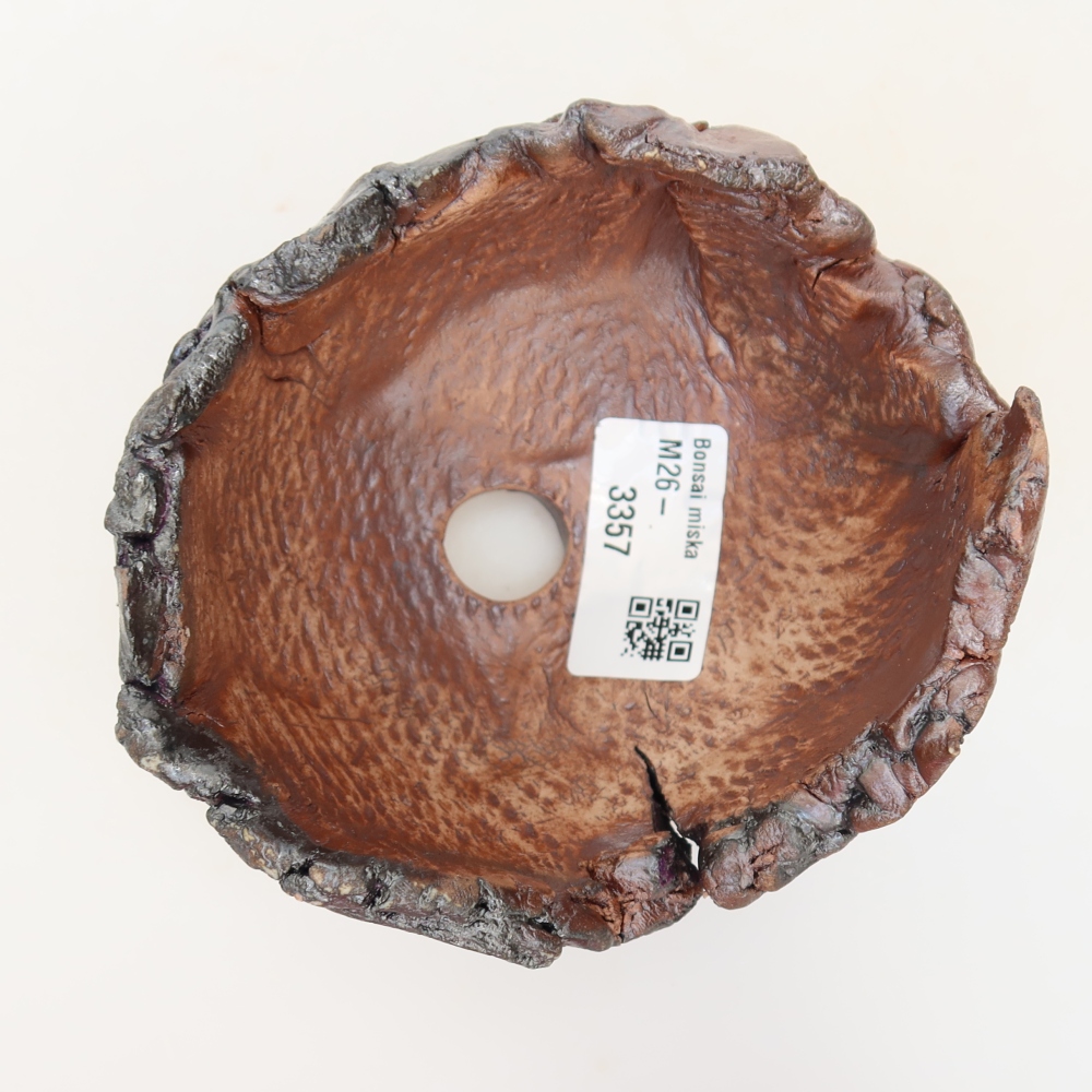 Conchiglia in ceramica  11 x 10 x 7 cm, colore marrone