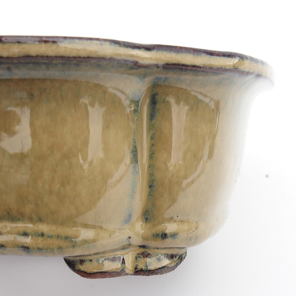 Ciotola 20 x 16 x 6,5 cm grigio-beige