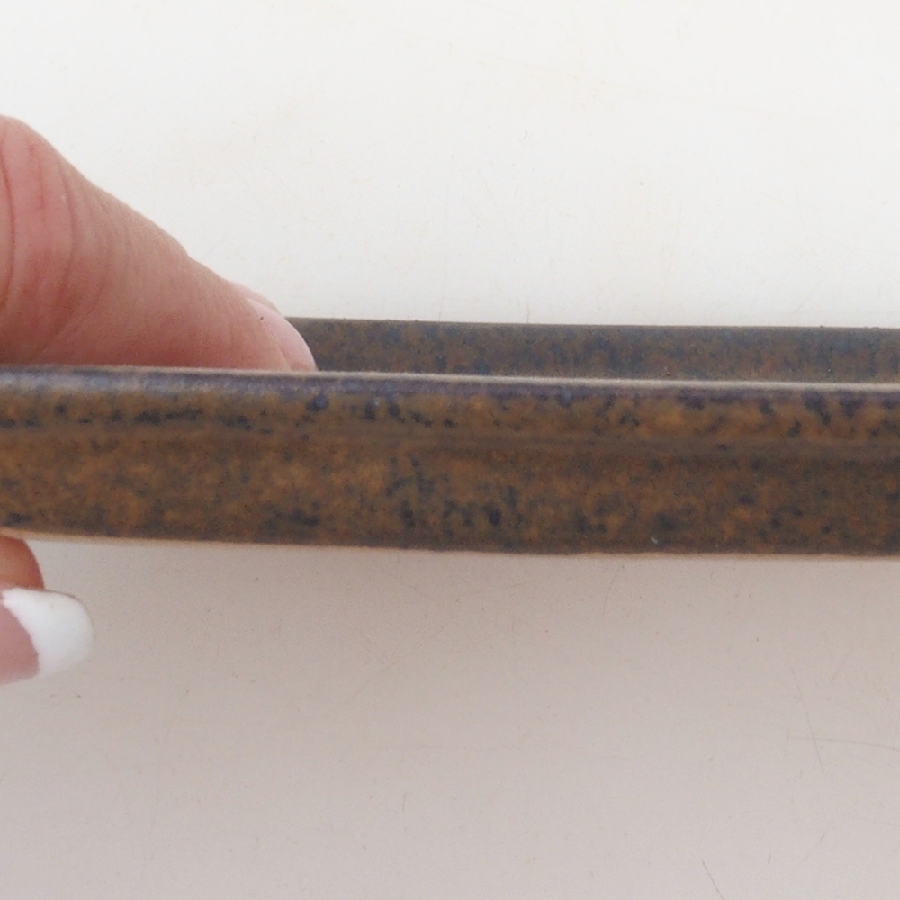 Ciotola in ceramica H17 -15,5 x 11 x 1 cm - marrone