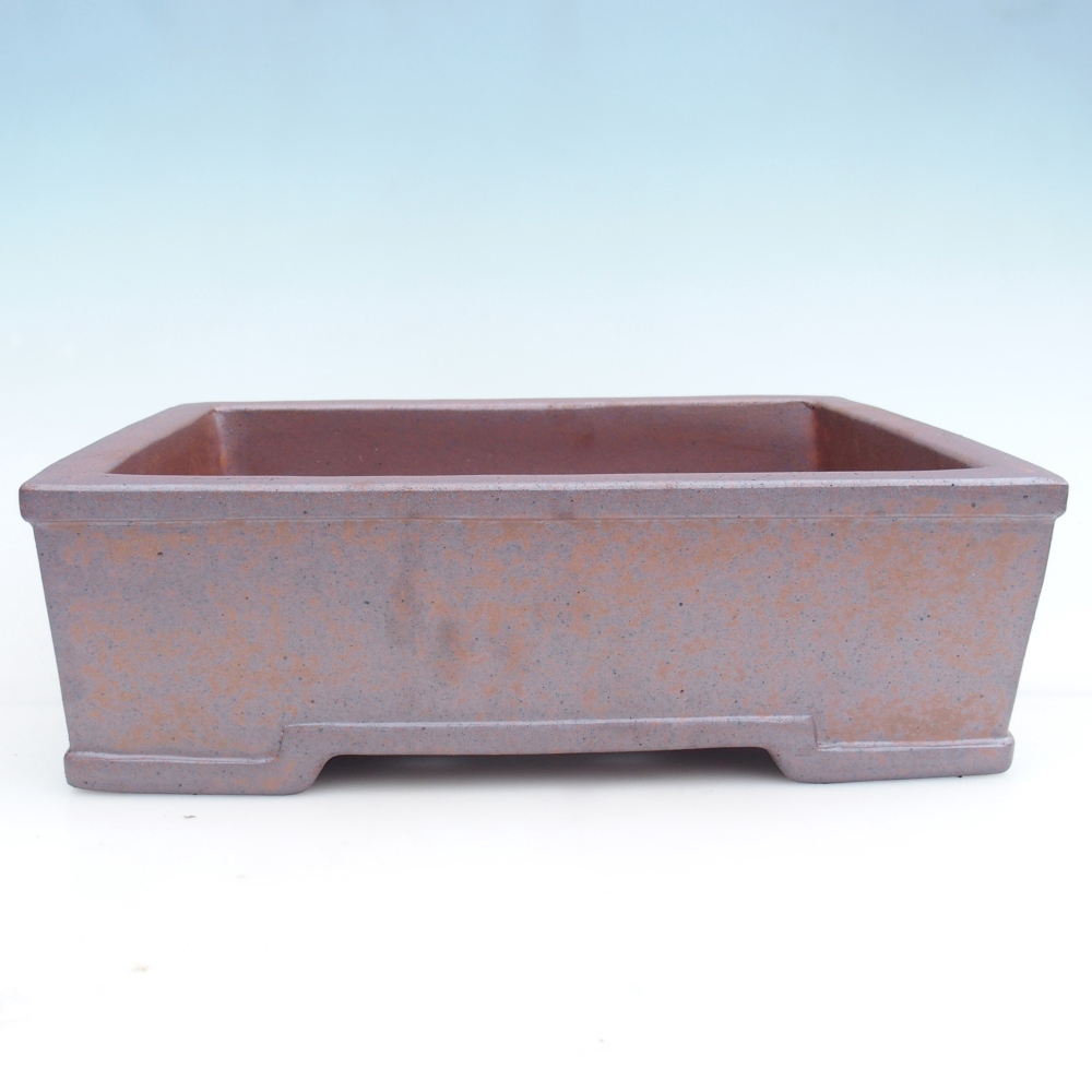 Ciotola bonsai in ceramica 35,5 x 27 x 11 cm, colore metallo