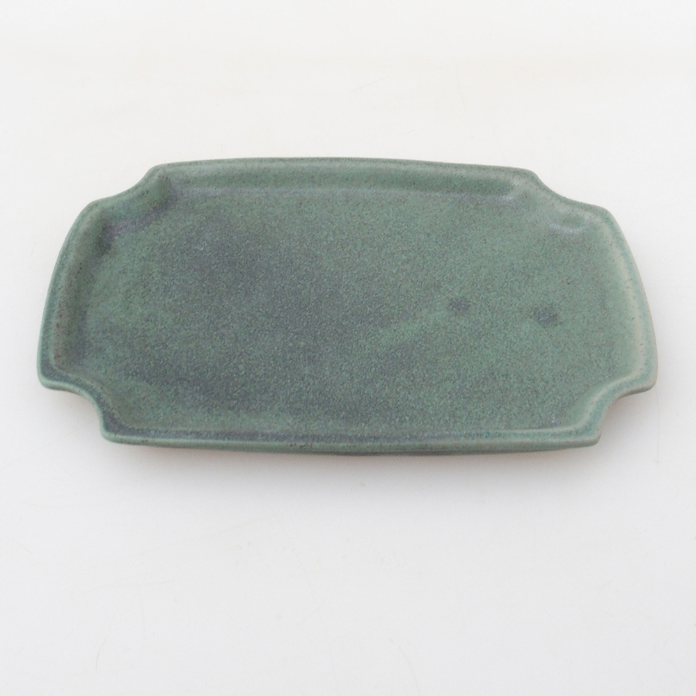Piattino in ceramica H17 -15,5 x 11 x 1 cm- verde