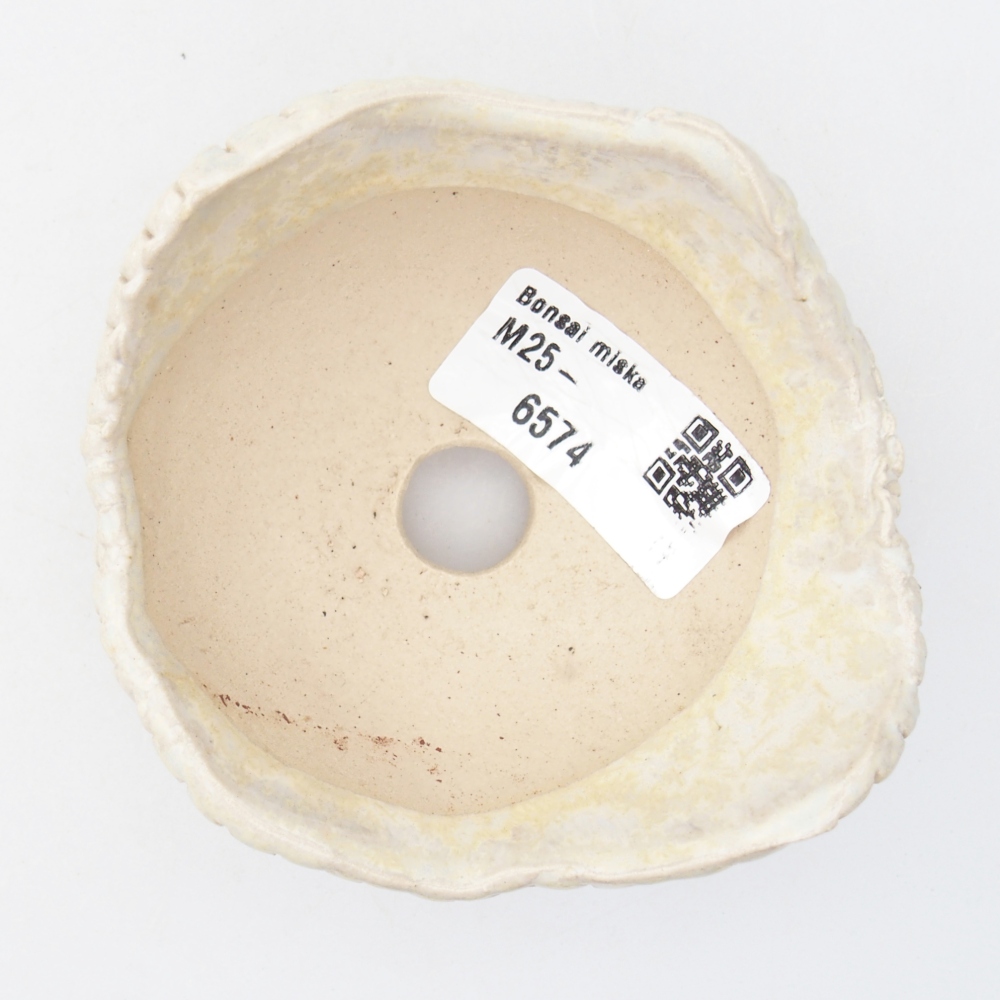 Conchiglia in ceramica 8,5 x 8,5 x 5 cm , colore beige