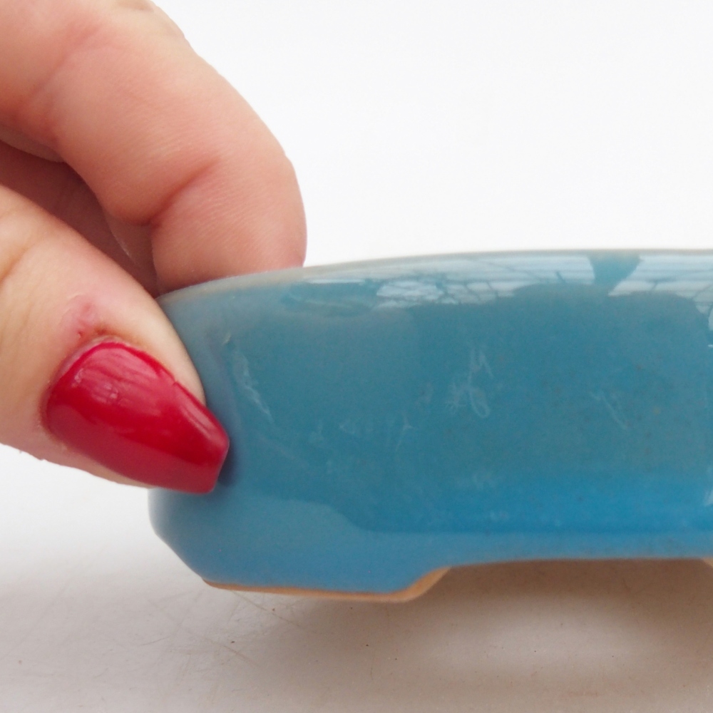 Ciotola bonsai in ceramica 26 x 26 x 8 cm, colore rosso