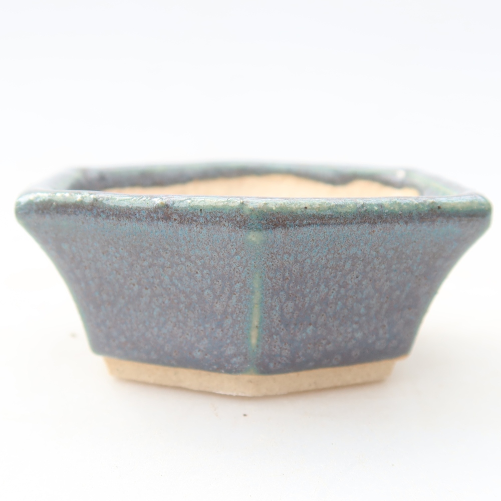 Vaso da bonsai in ceramica 6 x 5,5 x 2,5 cm, colore grigio