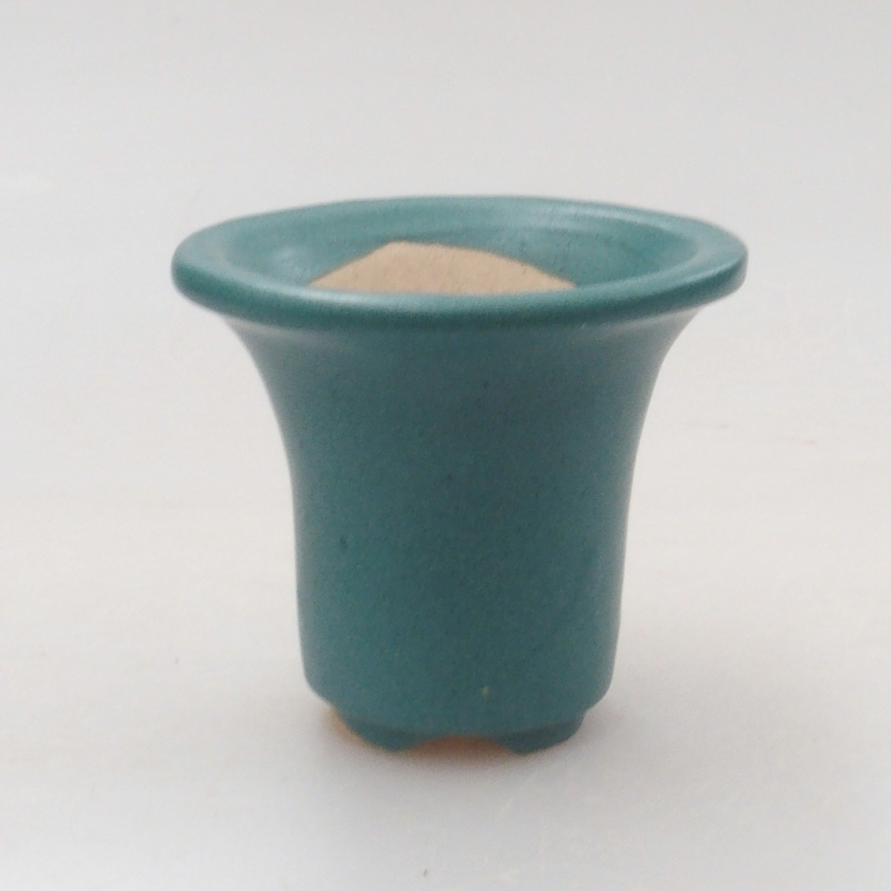 Ciotola bonsai in ceramica 6,5 x 5,5 x 4 cm, colore blu