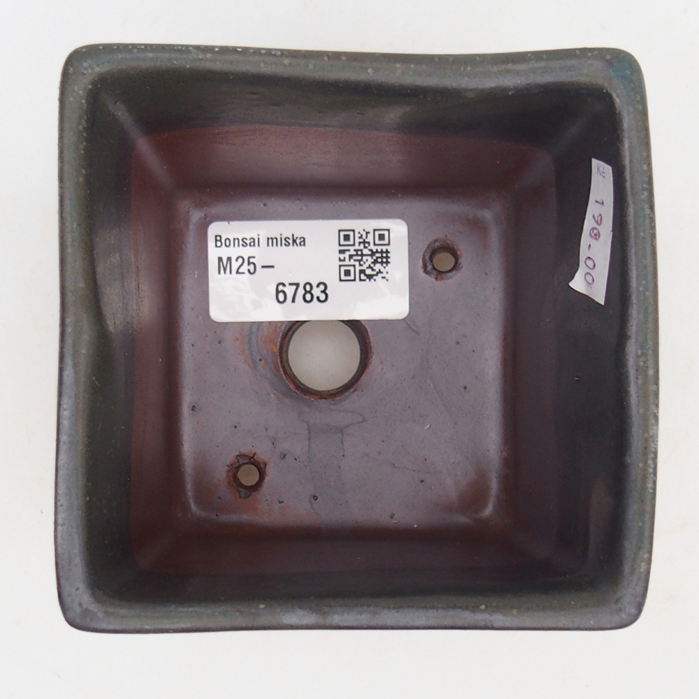 Ciotola bonsai in ceramica 9 x 9 x 8,5 cm, grigio