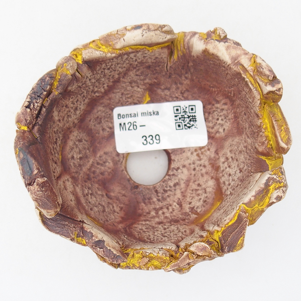 Conchiglia in ceramica 9,5 x 9 x 7 cm , colore giallo