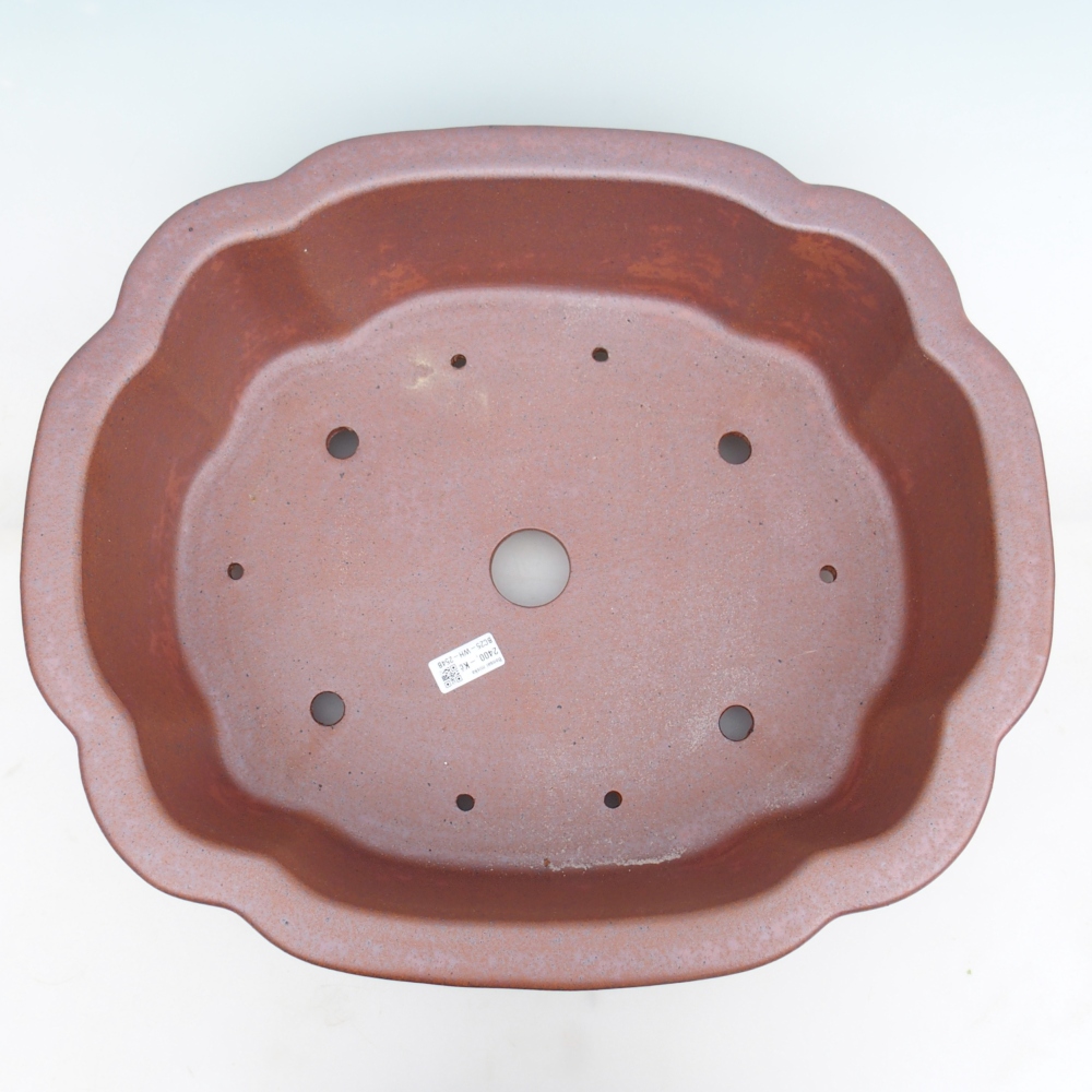 Ciotola bonsai in ceramica 51 x 44 x 15,5 cm, colore metallo - SOLO RITIRO PERSONALE o trasporto su pallet