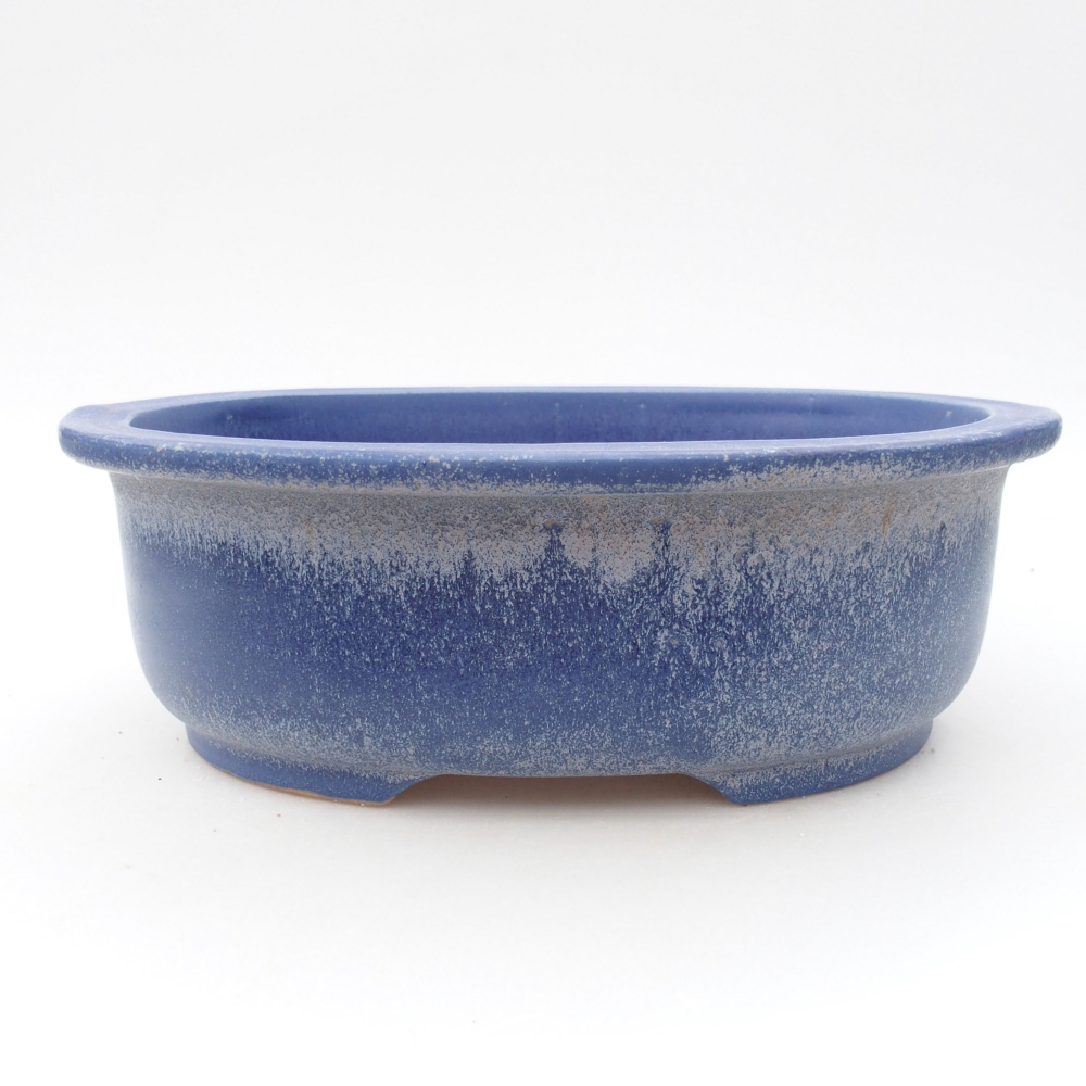 Ciotola bonsai in ceramica 23 x 19,5 x 7 cm, colore blu