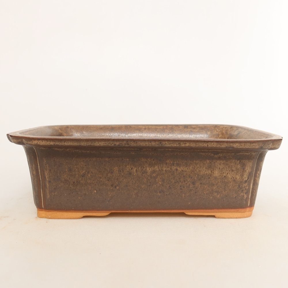 Ciotola in ceramica  20 x 15,5 x 5,5 cm, colore marrone