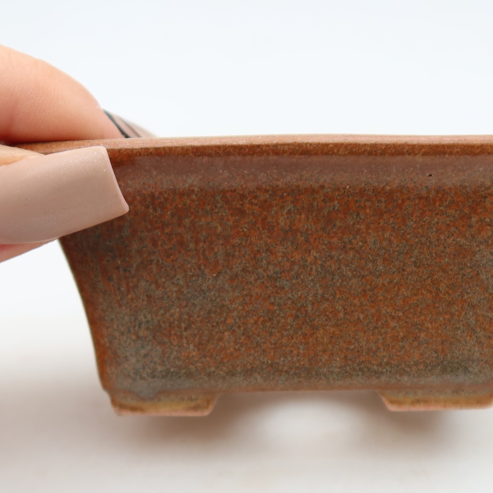 Ciotola per bonsai in ceramica 8,5 x 6 x 4 cm, marrone