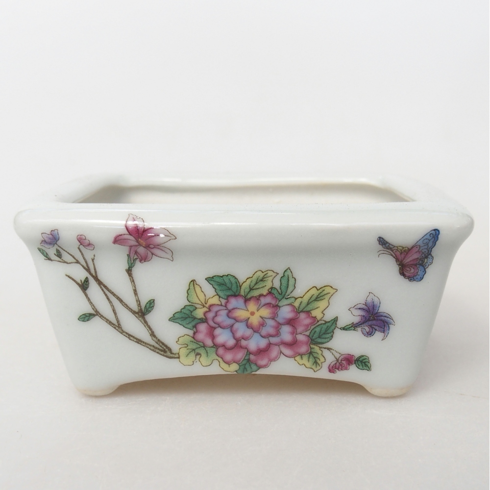 Mini bonsai 8 x 6,5 x 3,5 cm, bianco