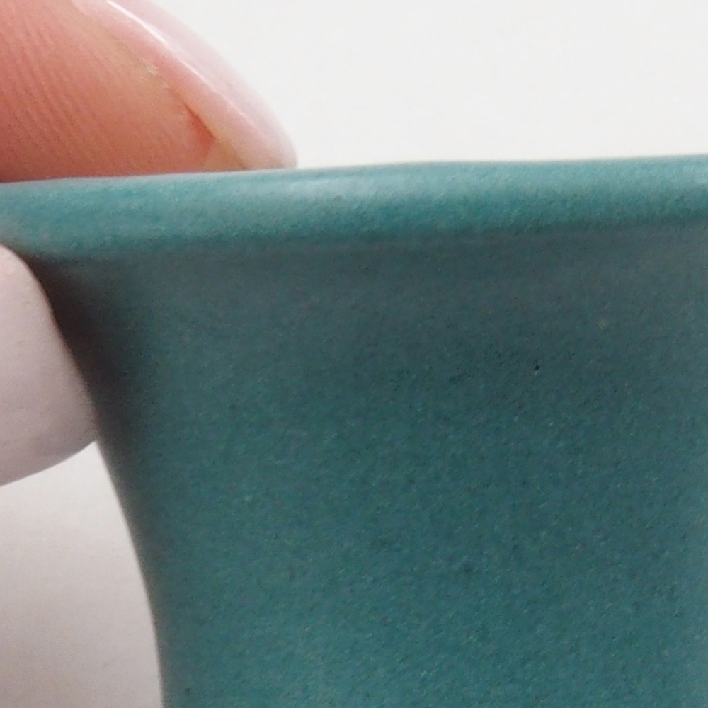 Ciotola bonsai in ceramica 6,5 x 5,5 x 4 cm, colore blu