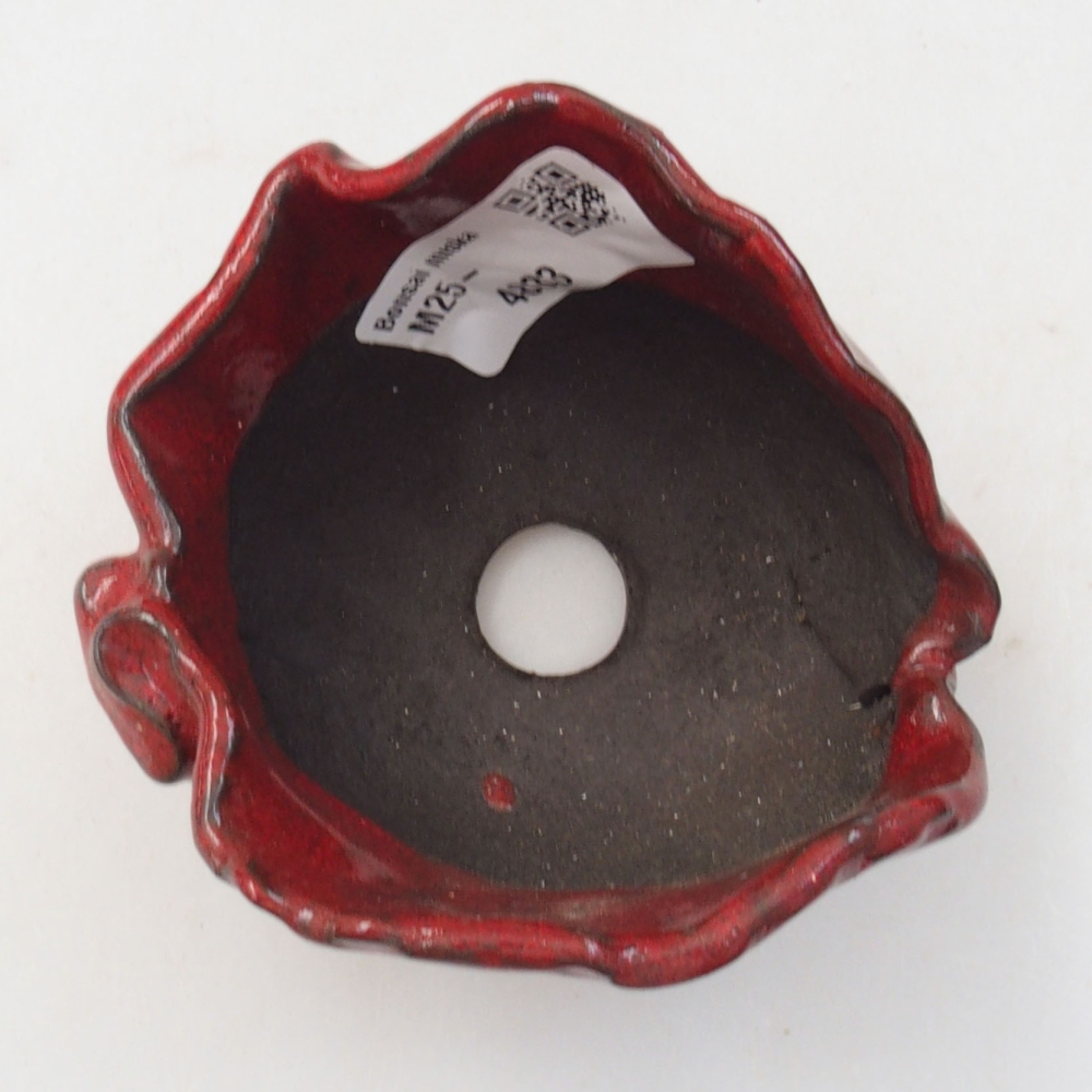 Guscio in ceramica 8 x 7,5 x 6 cm , colore rosso