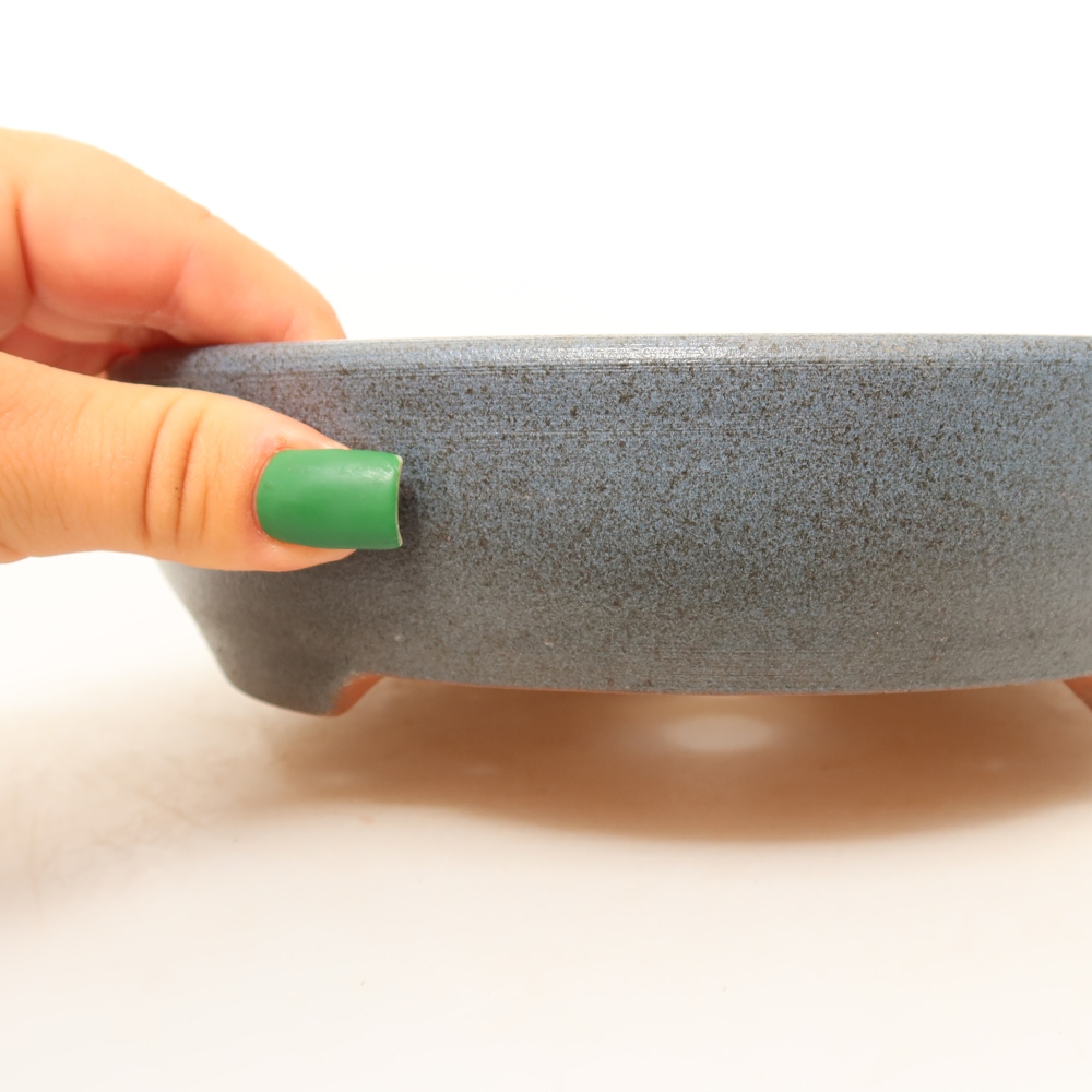 Guscio in ceramica  19,5 x 19,5 x 5 cm, colore blu