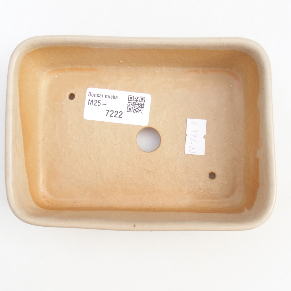 Ciotola bonsai in ceramica 26 x 26 x 8 cm, colore rosso