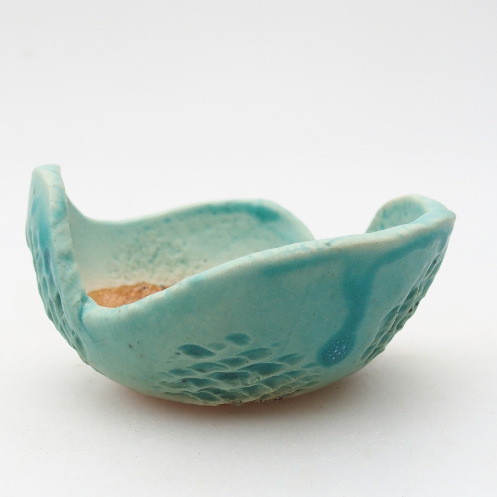 Conchiglia in ceramica 8,5 x 8 x 4,5 cm , colore blu