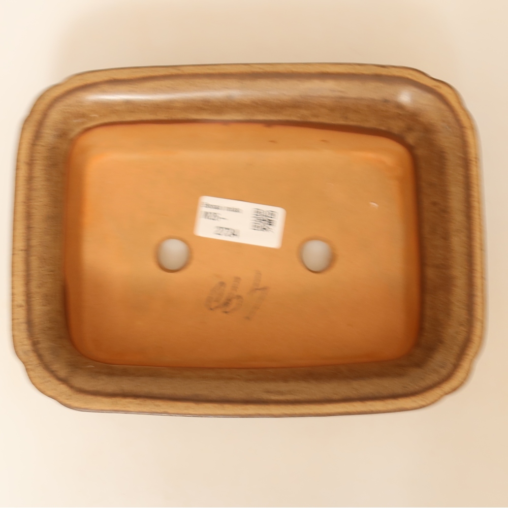 Ciotola in ceramica  20 x 15,5 x 5,5 cm, colore marrone