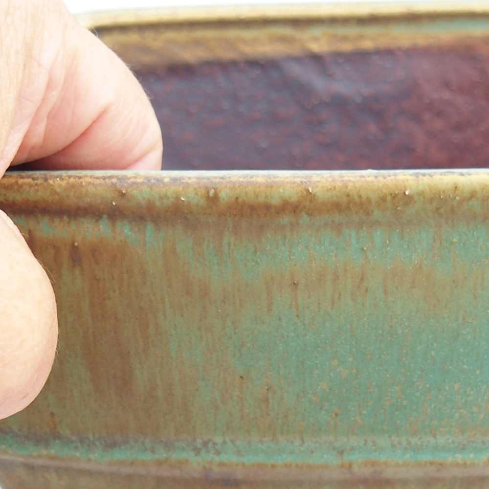 Ciotola bonsai in ceramica 10,5 x 10,5 x 7 cm, rosa