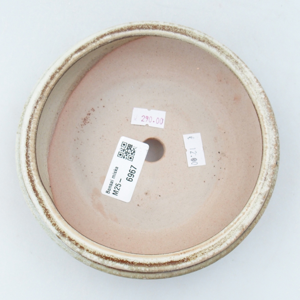 Ciotola bonsai in ceramica 26 x 26 x 8 cm, colore rosso