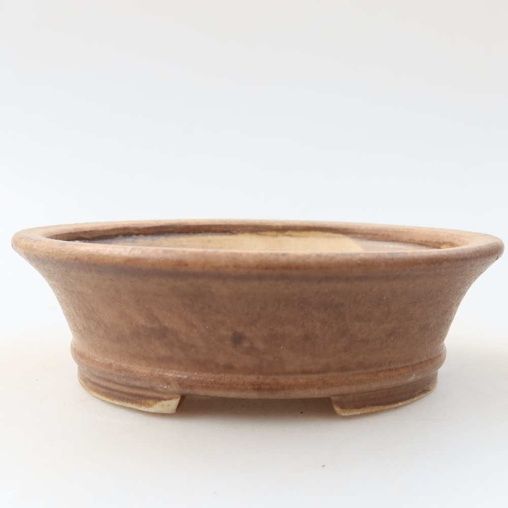 Vaso da bonsai in ceramica 13 x 11,5 x 4 cm, colore rosa