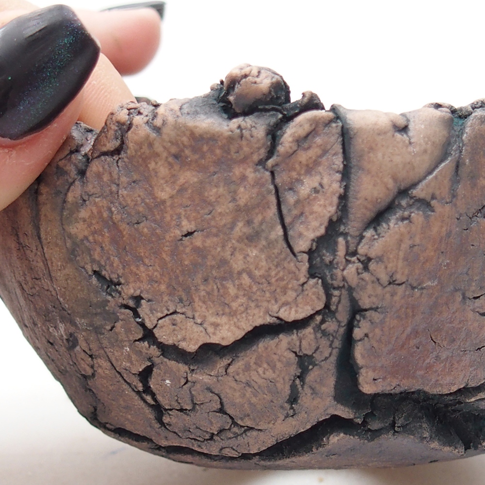 Conchiglia in ceramica 9 x 8,5 x 6 cm , colore verde