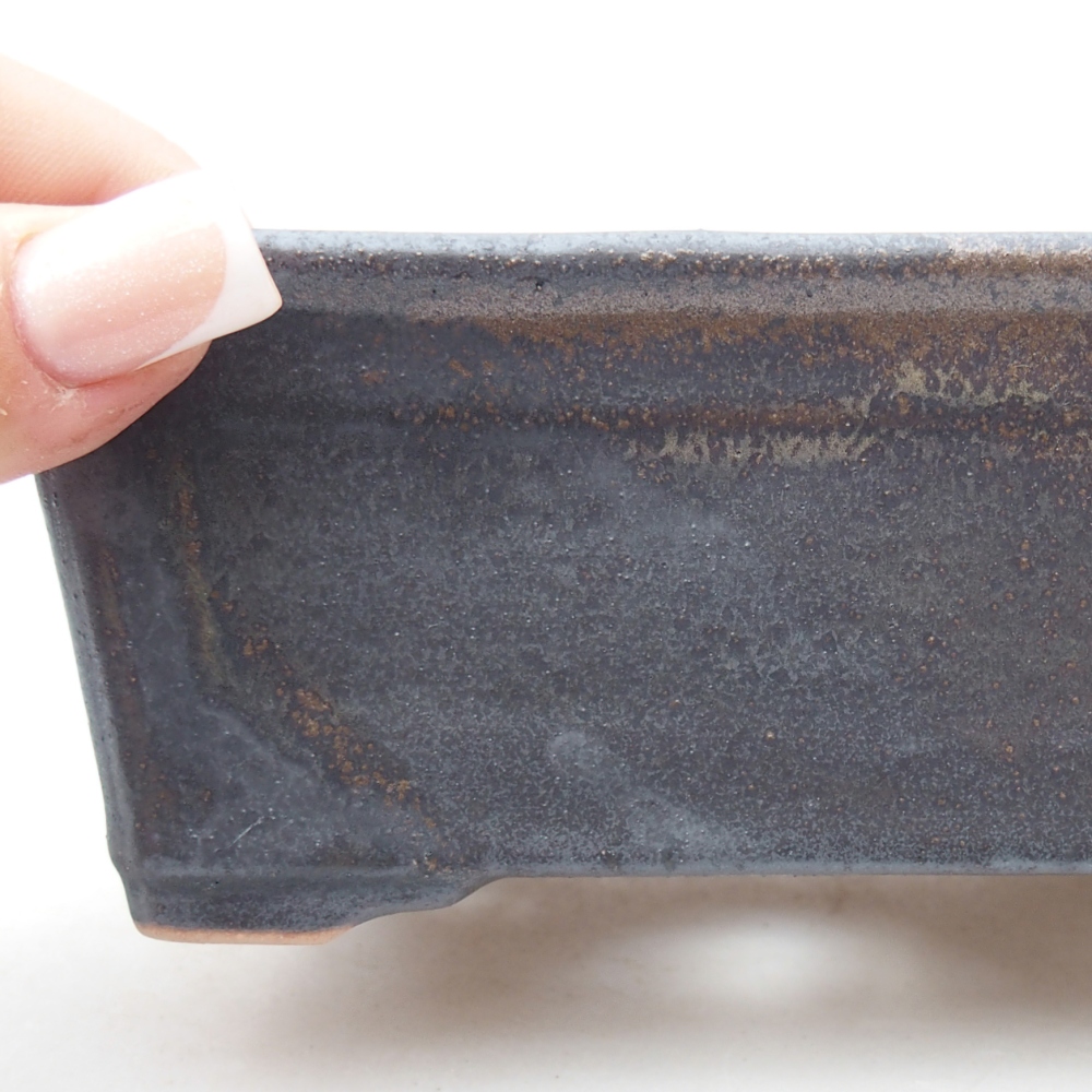 Ciotola per bonsai in ceramica 13,5 x 10 x 5,5 cm, marrone