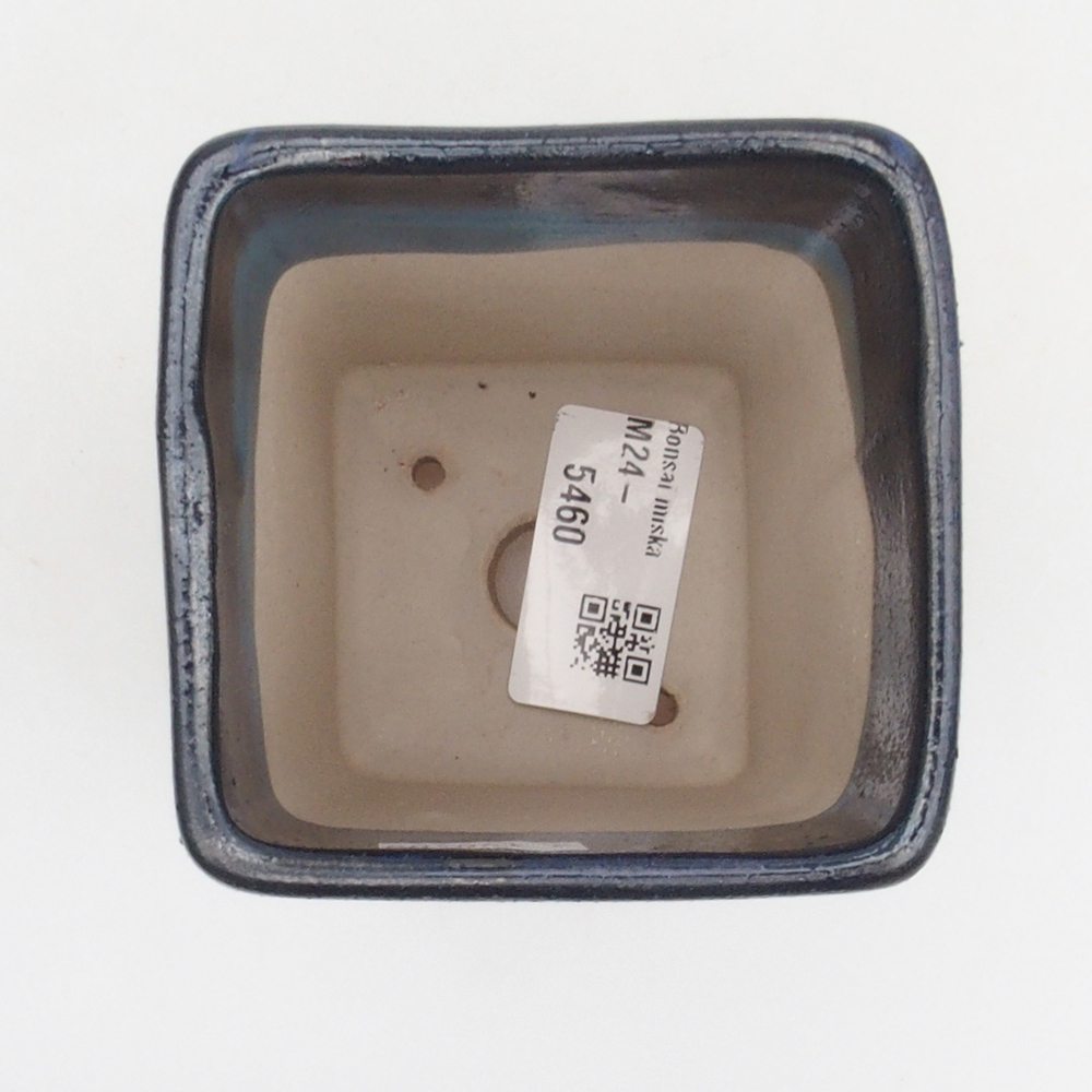 Ciotola bonsai in ceramica 8 x 8 x 10,5 cm, colore blu