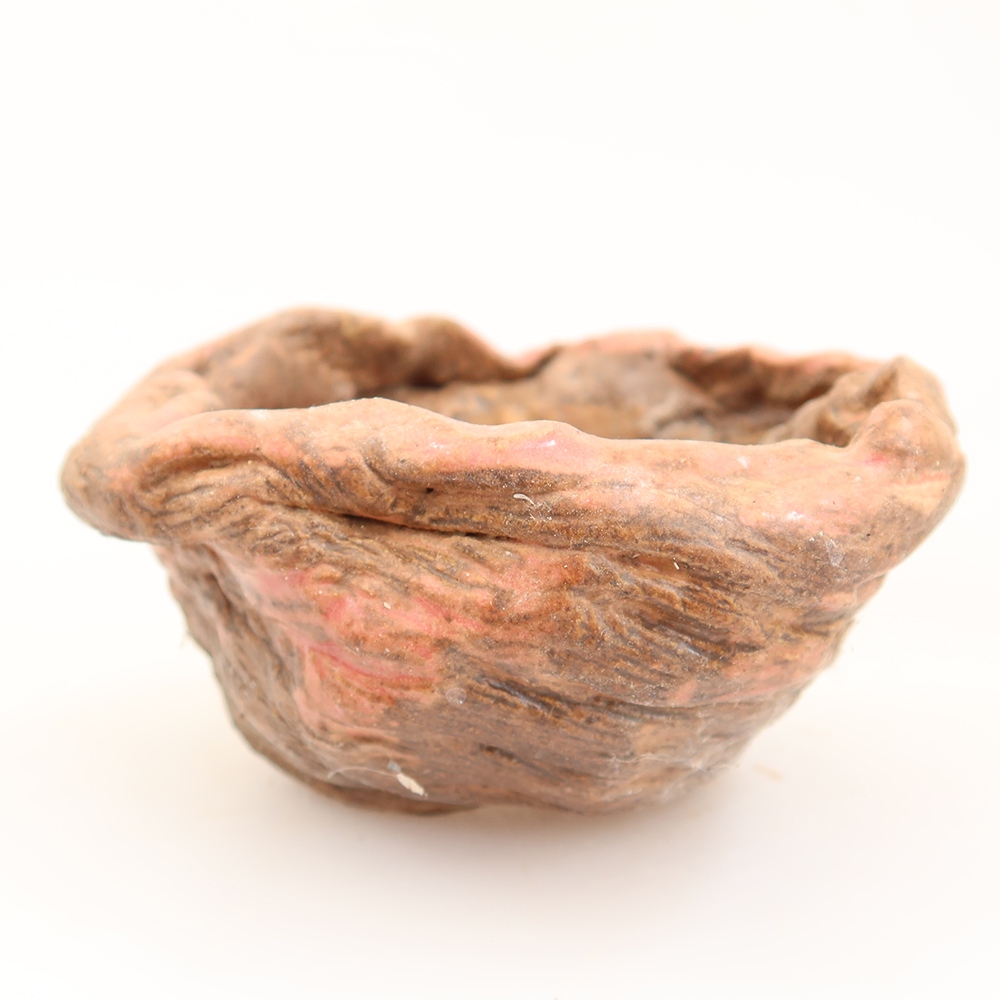 Guscio in ceramica  7 x 6 x 4,5 cm, colore rosa