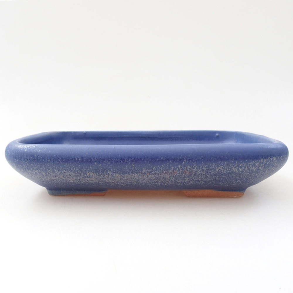 Ciotola bonsai in ceramica 17 x 13,5 x 3,5 cm, colore blu