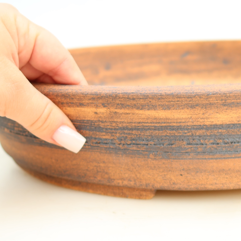 Vaso da bonsai in ceramica 38 x 30,5 x 7,5 cm, colore marrone