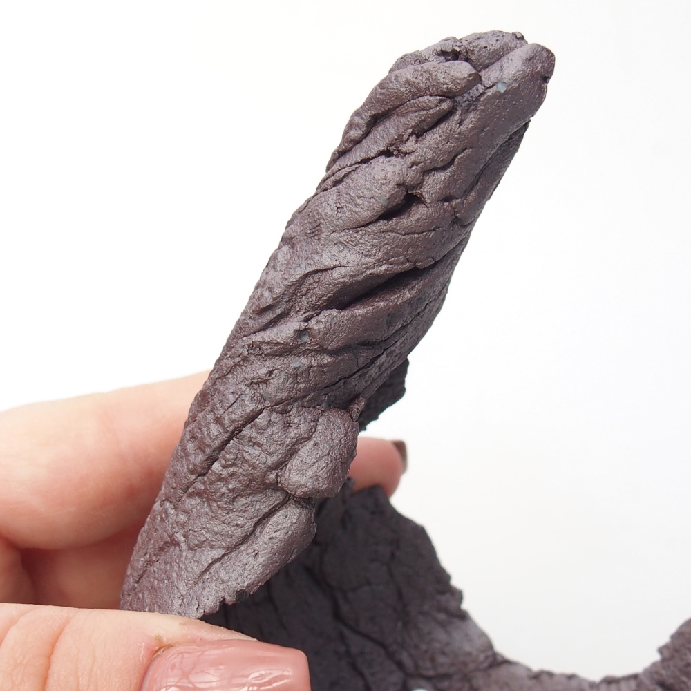 Conchiglia in ceramica 8 x 7,5 x 12 cm, colore metallizzato