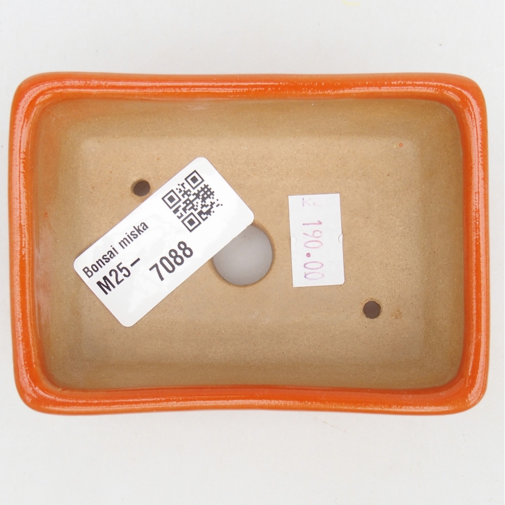 Ciotola bonsai in ceramica 26 x 26 x 8 cm, colore rosso