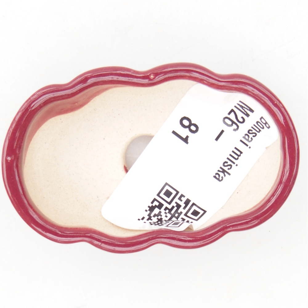 Ciotola mini bonsai 5,5 x 3,5 x 1,5 cm, bordeaux