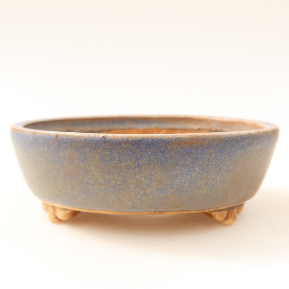 Vaso da bonsai in ceramica 12 x 10,5 x 4 cm, colore blu