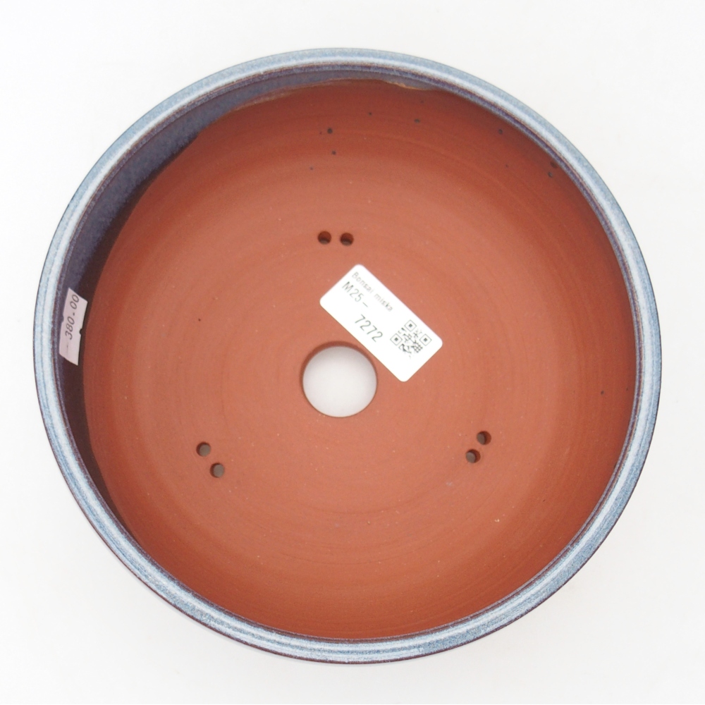 Ciotola bonsai in ceramica 18 x 18 x 7,5 cm, colore blu