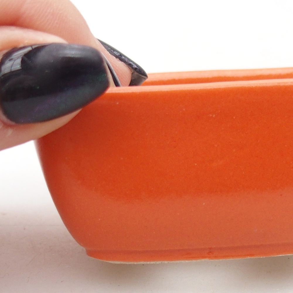 Ciotola per mini bonsai 6 x 4,5 x 3 cm, arancione