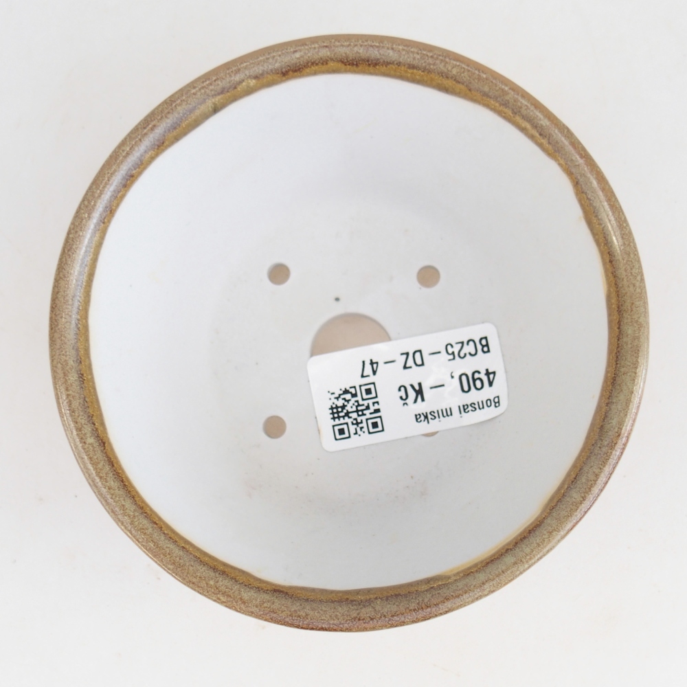 Ciotola per bonsai in ceramica 10,5 x 10,5 x 5 cm, marrone