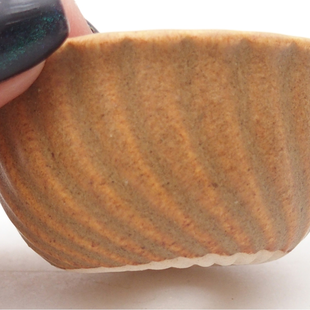 Ciotola per mini bonsai 5,5 x 5,5 x 3 cm, marrone