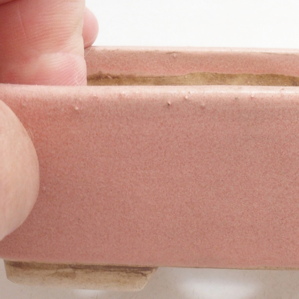 Ciotola per bonsai in ceramica 10 x 8,5 x 4 cm, marrone