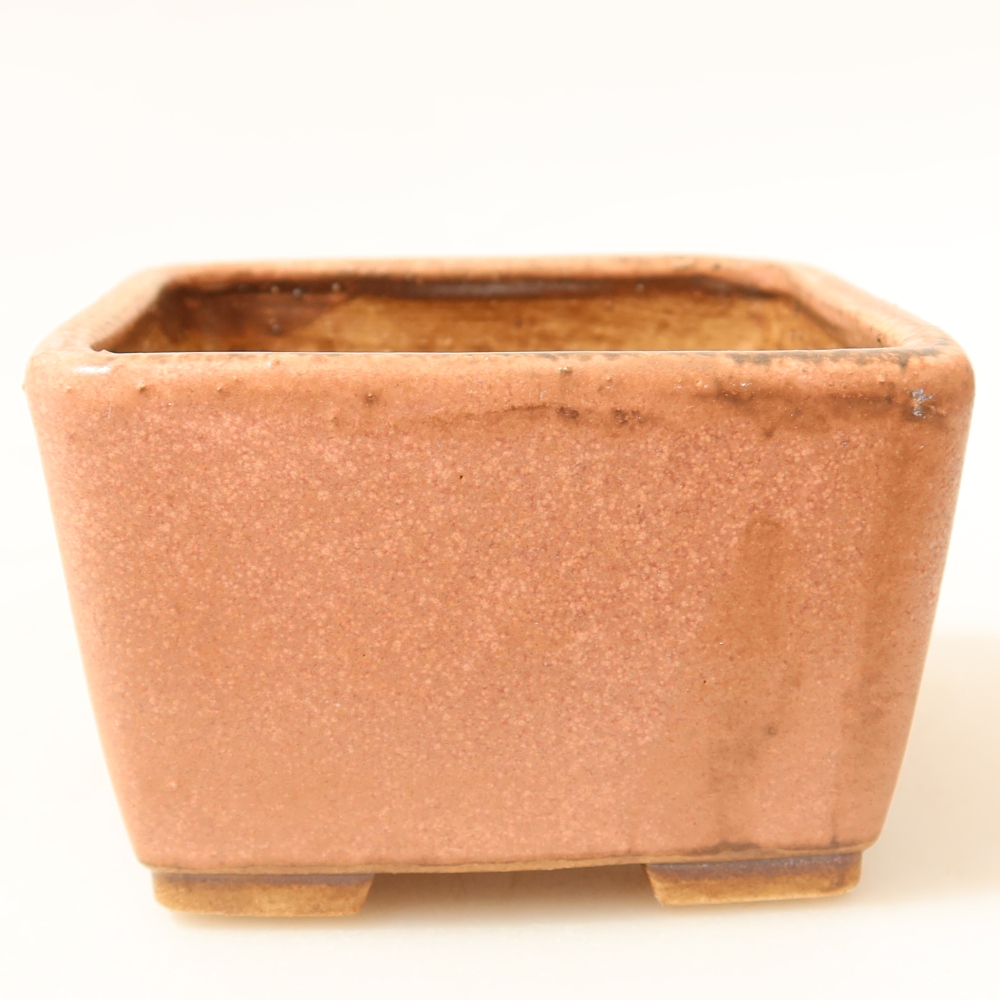 Ciotola bonsai in ceramica 8,5 x 8,5 x 5,5 cm, rosa