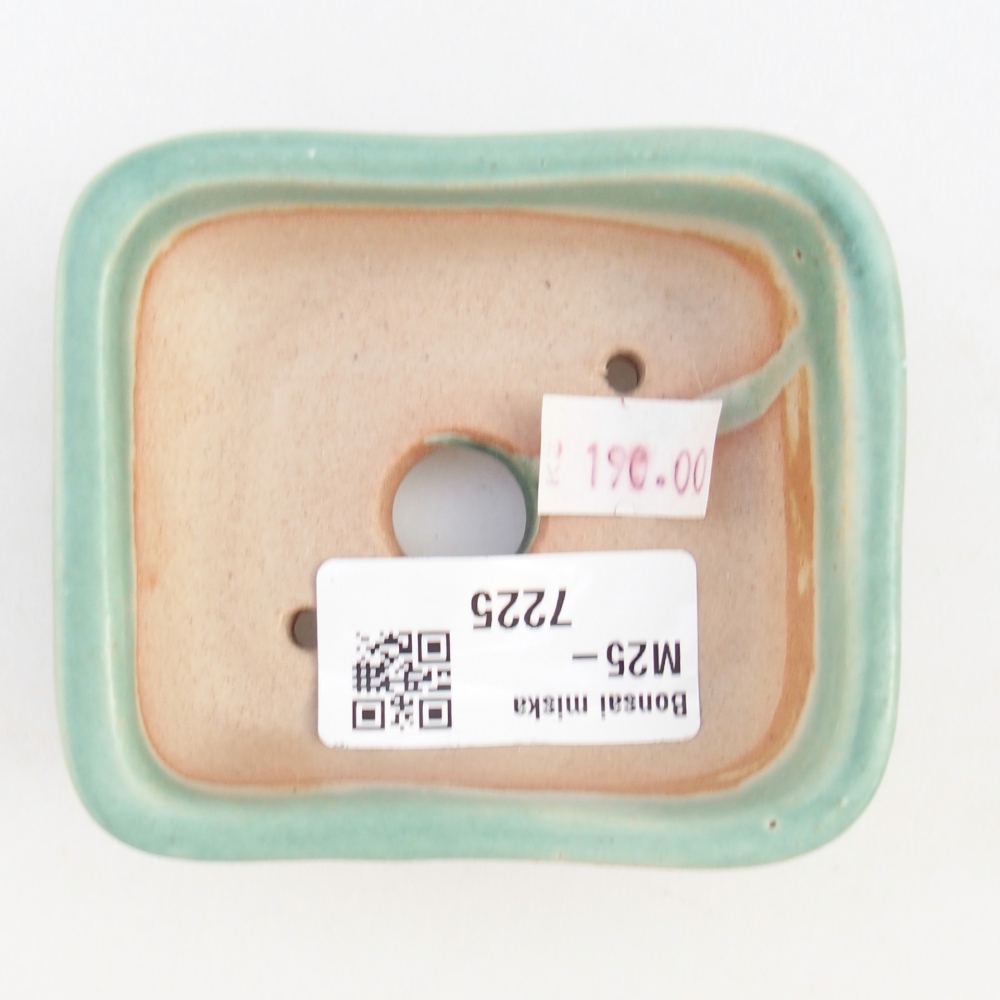 Ciotola bonsai in ceramica 26 x 26 x 8 cm, colore rosso