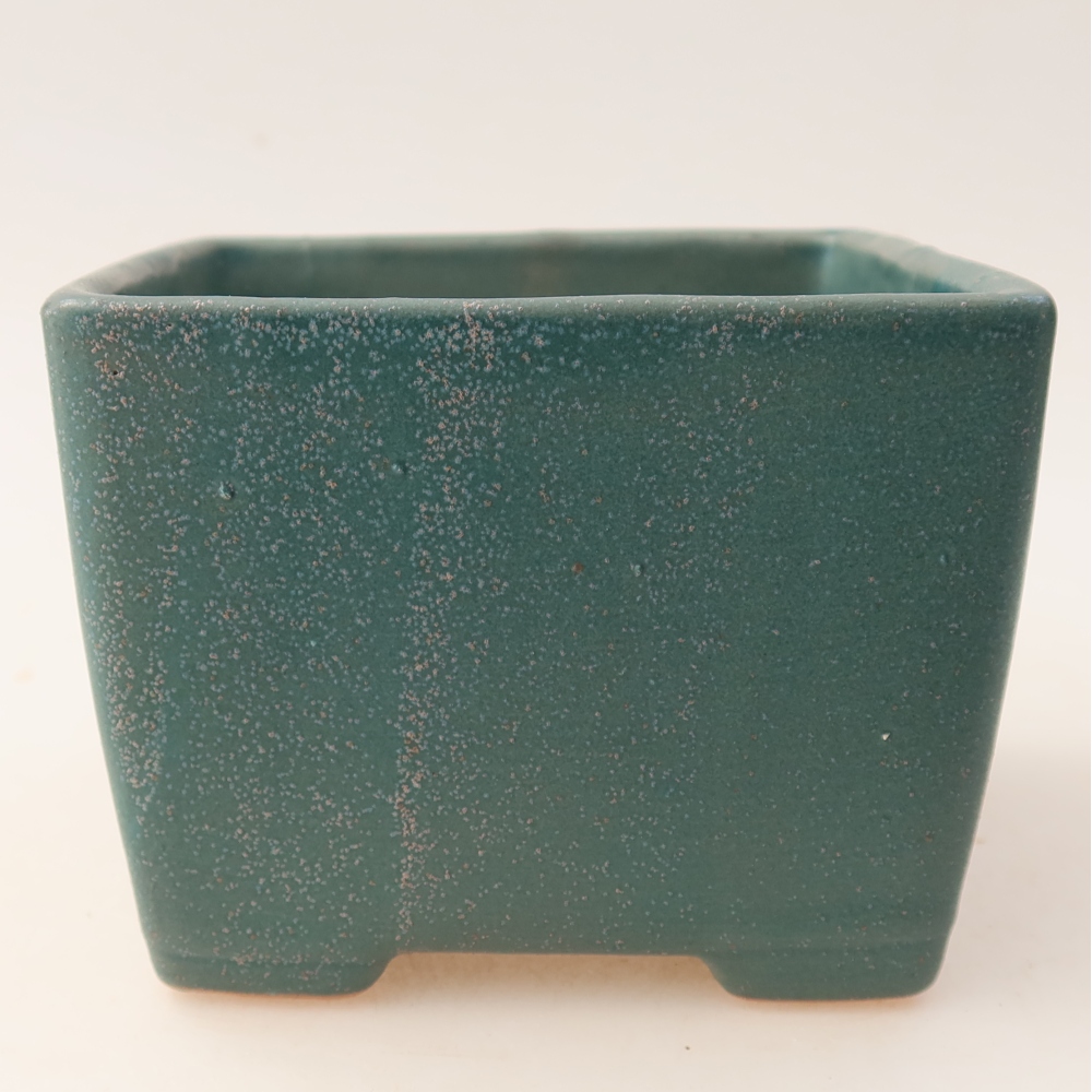 Vaso da bonsai in ceramica 11,5 x 11,5 x 9 cm, colore blu