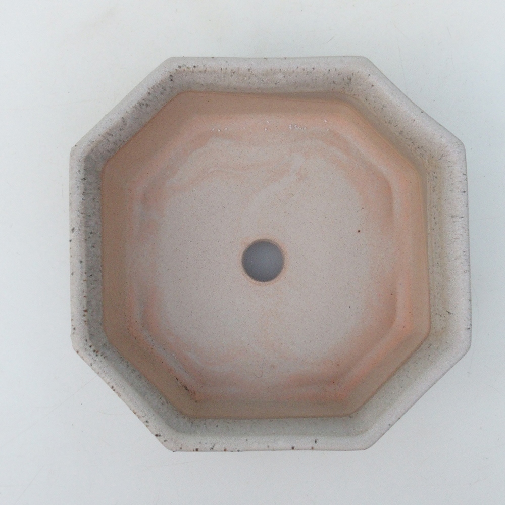 Ciotola per bonsai H13 - 12,5 x 12,5 x 4,5 cm - beige