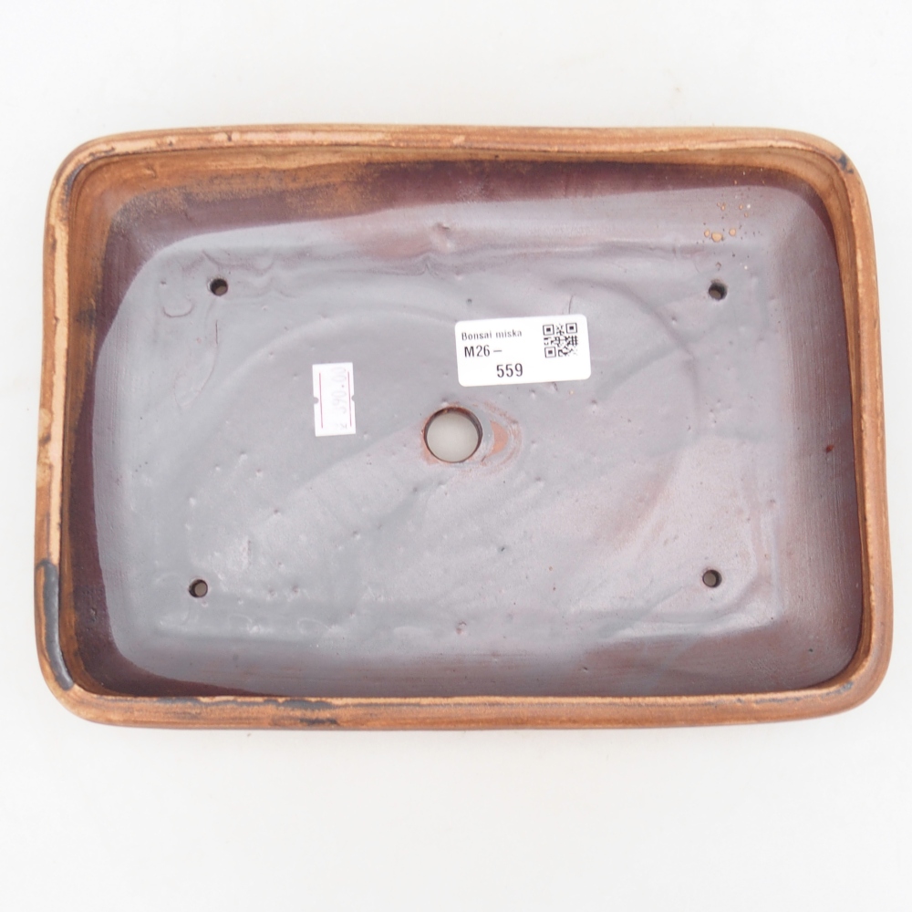 Ciotola bonsai in ceramica 24 x 17,5 x 4 cm, rosa