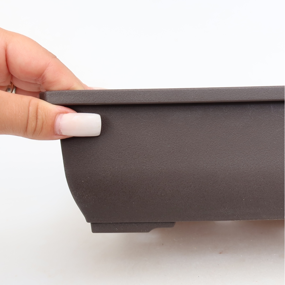 Vaso per bonsai in plastica MP-2vacl Marrone - 20 x 14,5 x 7,5 cm