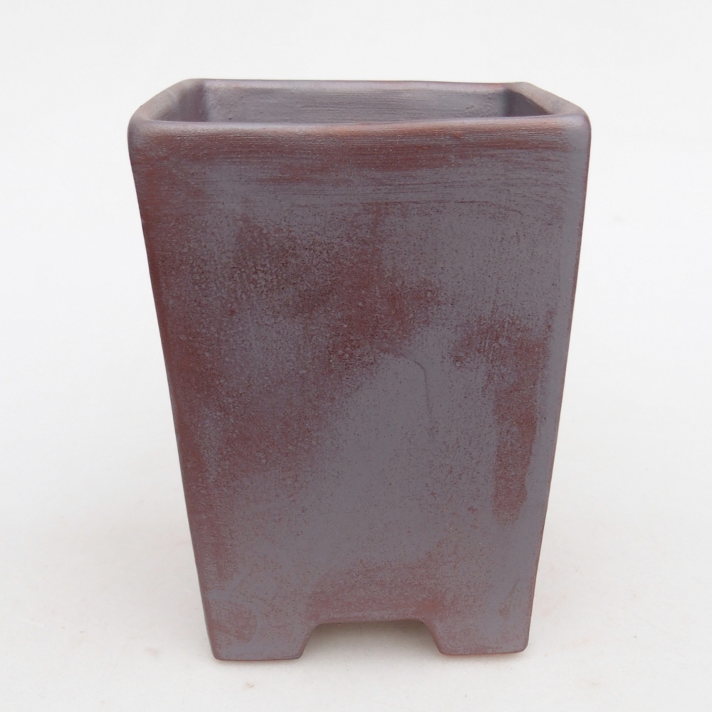 Ciotola bonsai in ceramica 9 x 9 x 12,5 cm, colore metallo